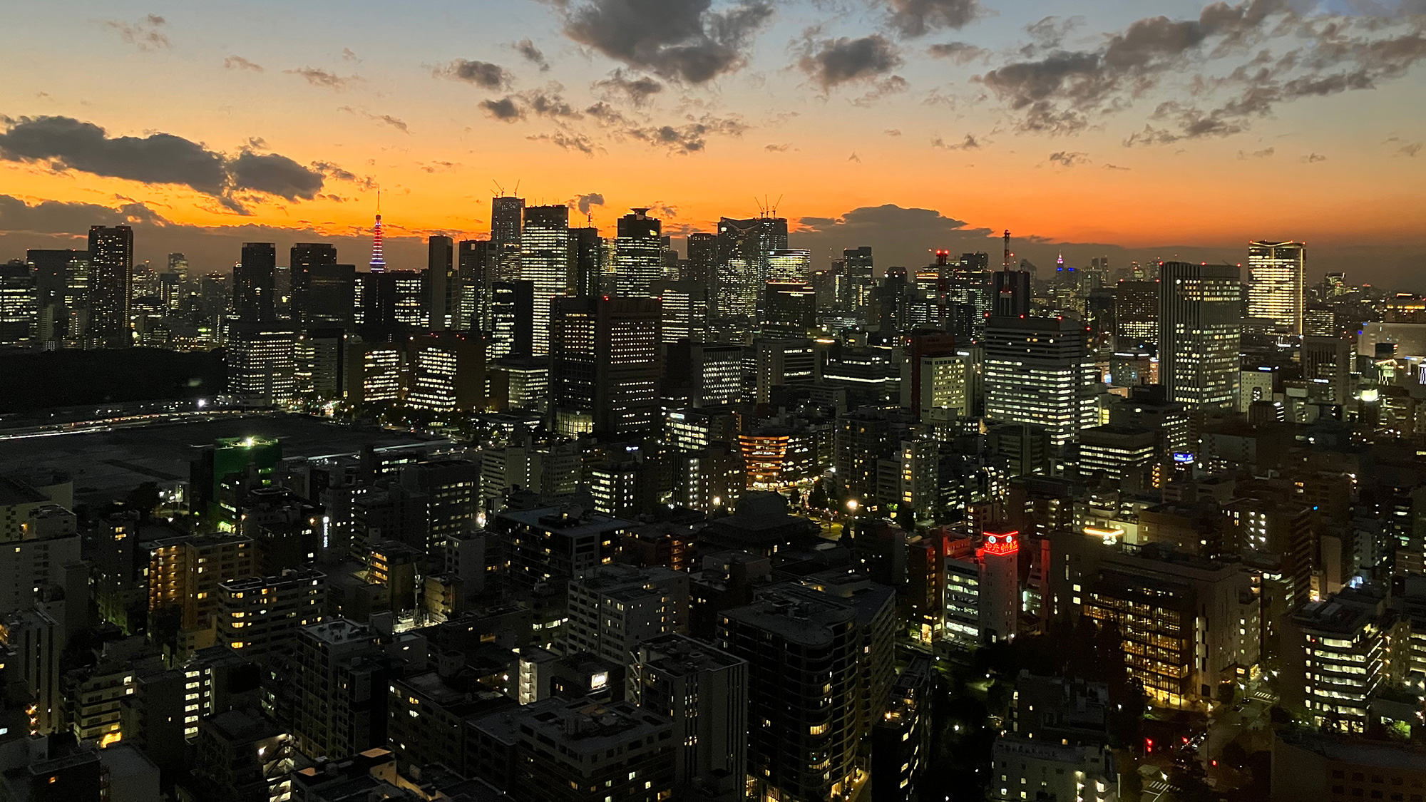 夕暮れ時の眺め