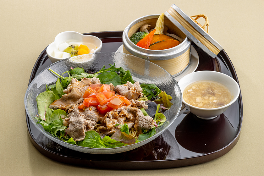 牛しゃぶの胡麻だれ冷麺セット