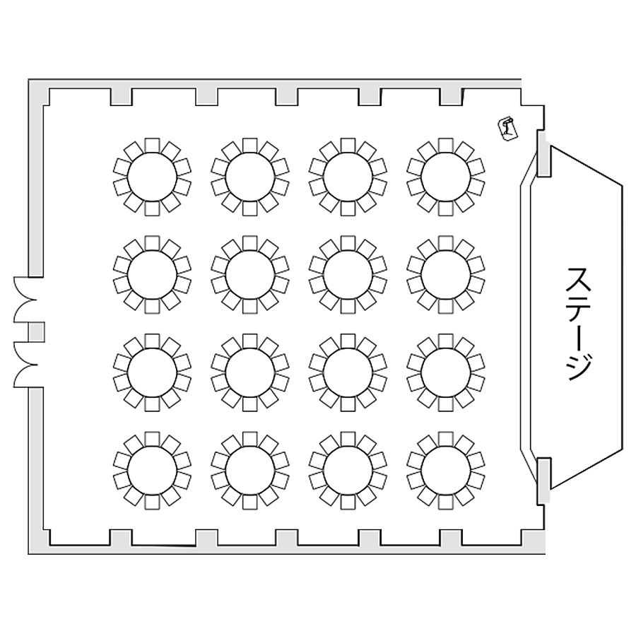 孔雀 着席・立食