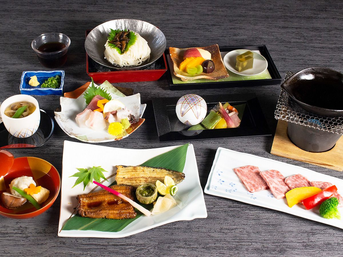 ちどり会席「静岡和牛と鰻」イメージ