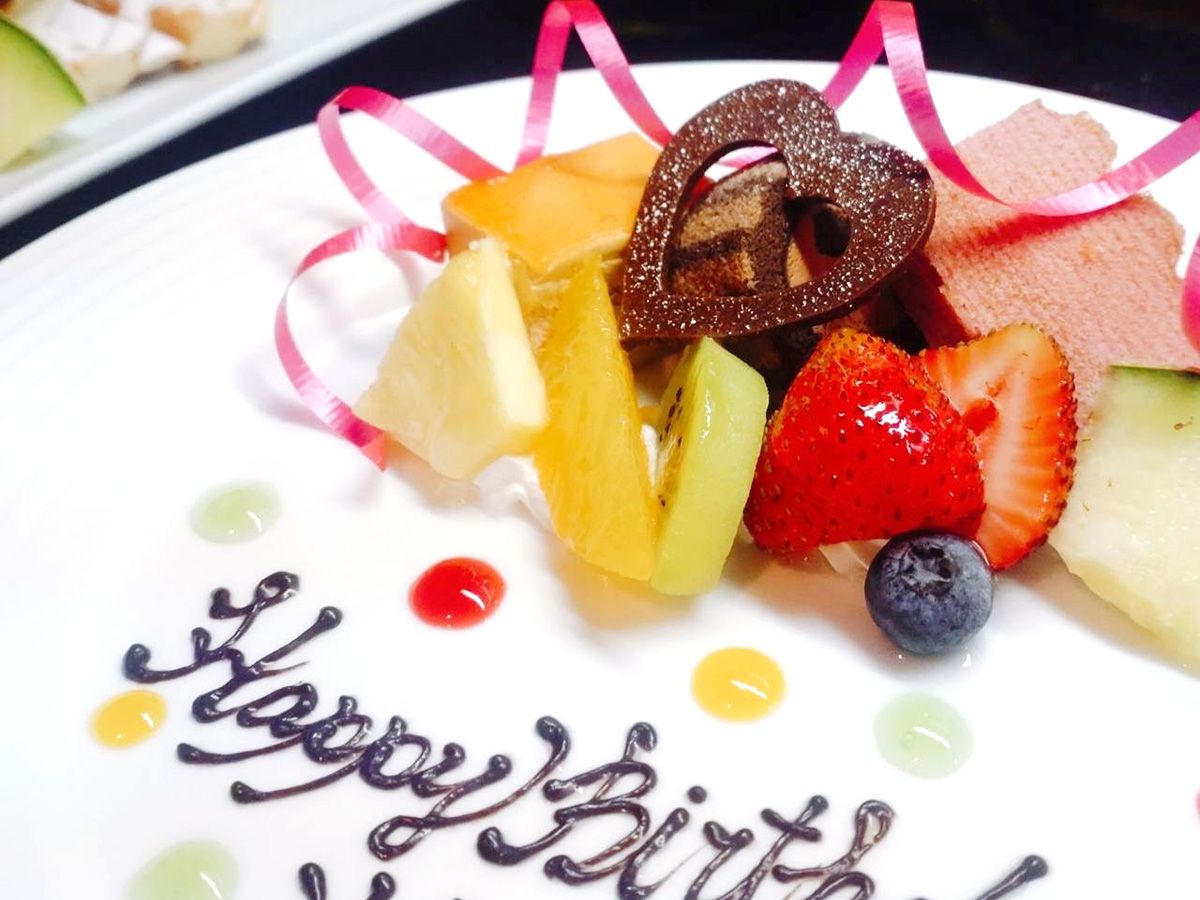 メッセージ付きデザートプレートイメージ