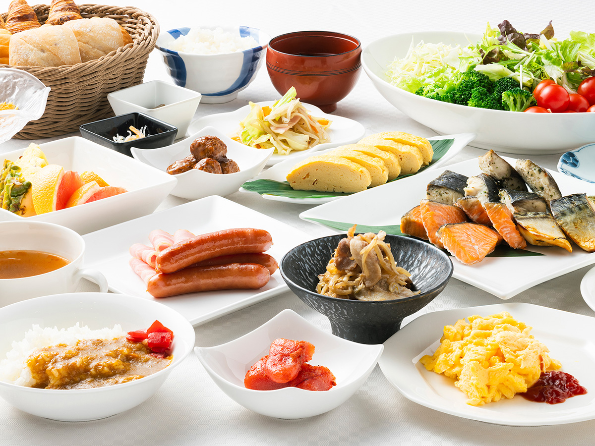 熊本県 八代グランドホテルの朝食バイキング。熊本で育った素材を使用した25品以上の和洋ビュッフェ クローズアップ