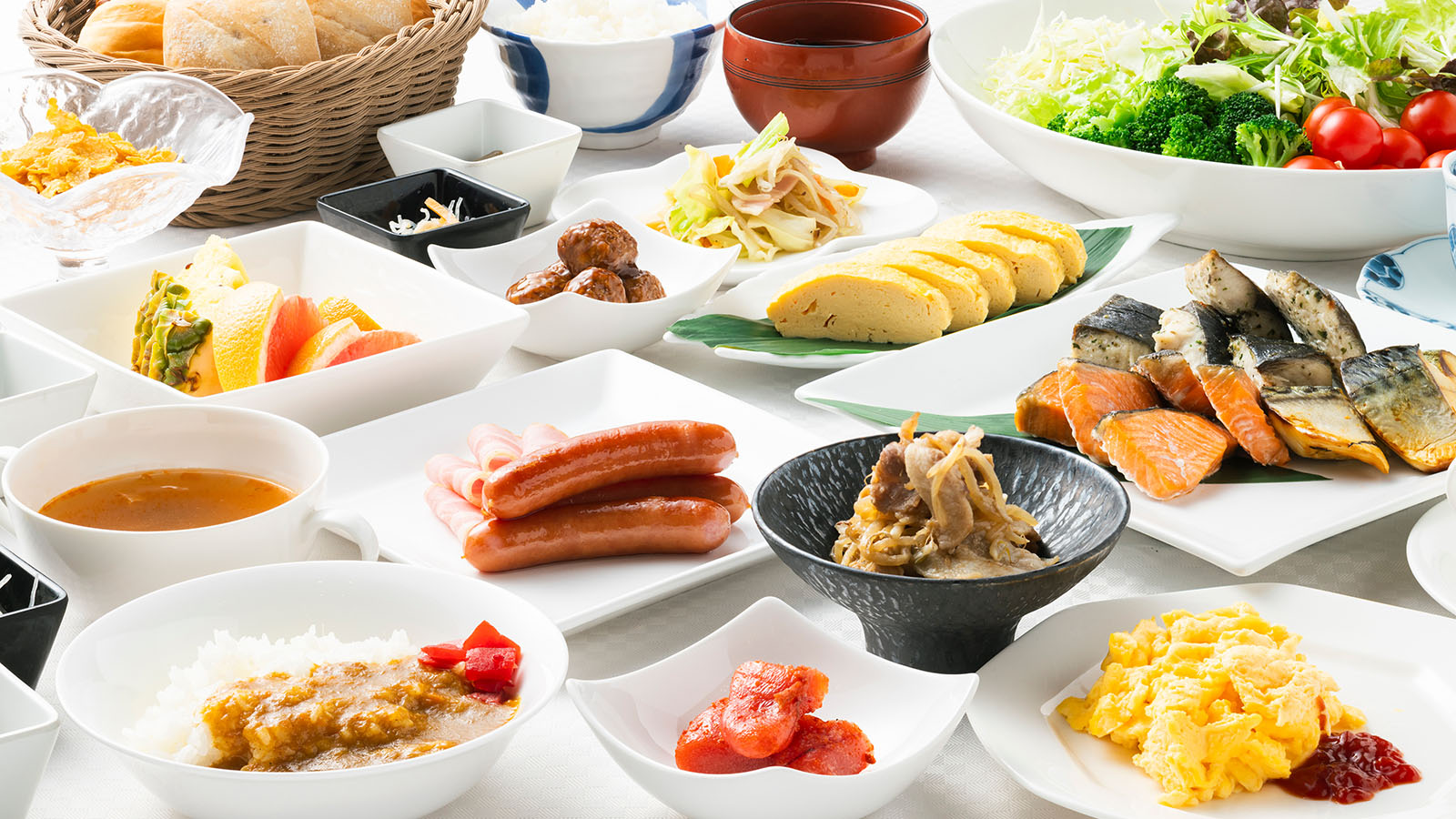 熊本県 八代グランドホテルの朝食バイキング。熊本で育った素材を使用した25品以上の和洋ビュッフェ クローズアップ