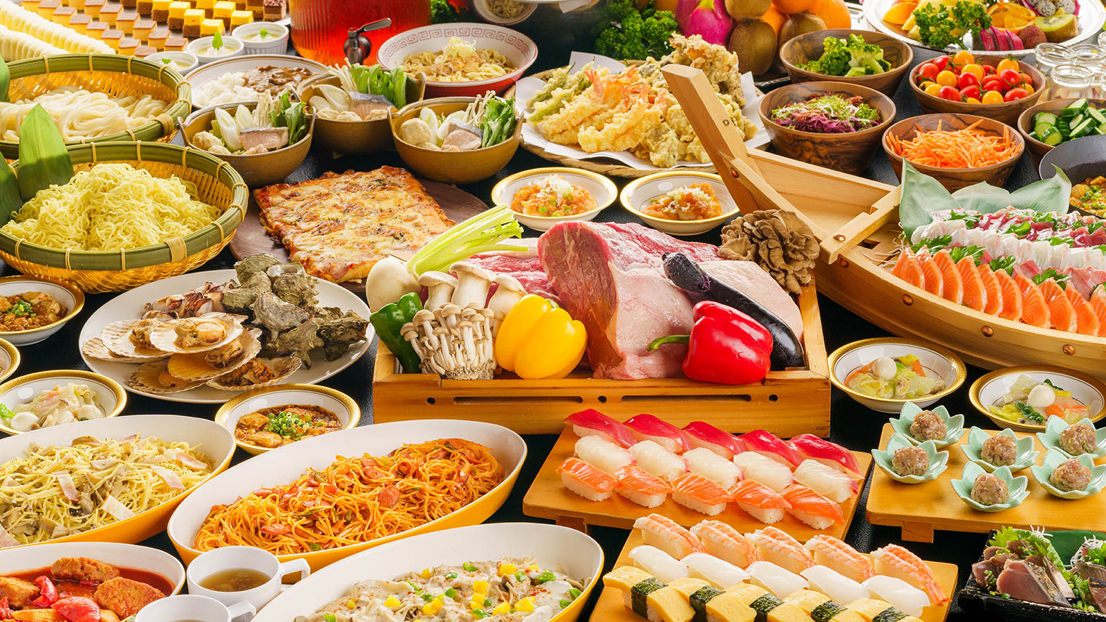 夕食バイキング全体イメージ