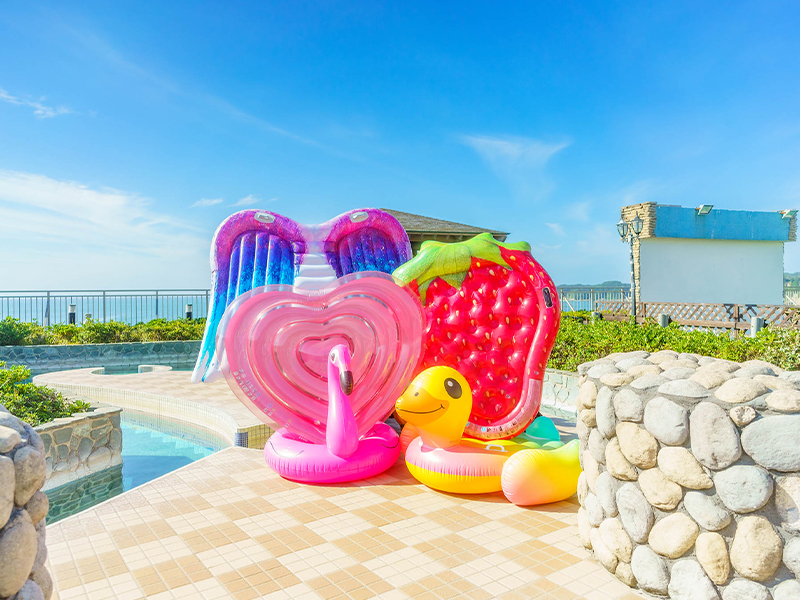 浮き輪の貸し出しサービス