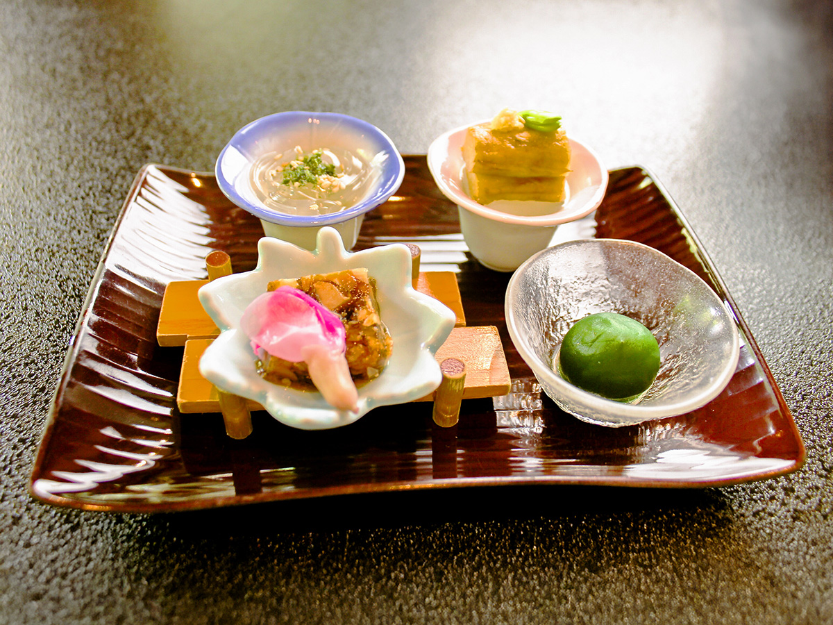 夏の基本膳 撫子会席で提供される前菜