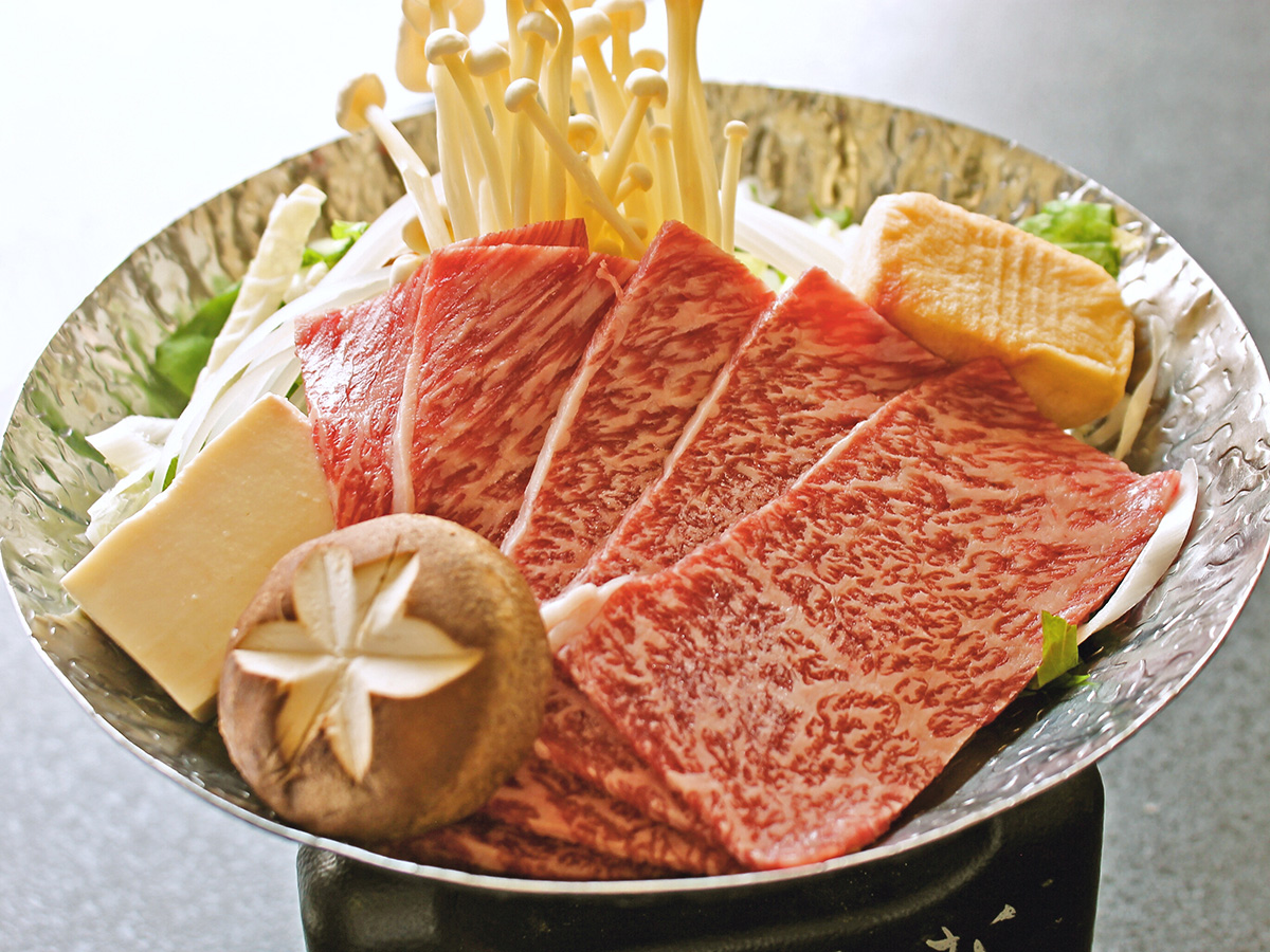 秋月会席牛ロースすき鍋