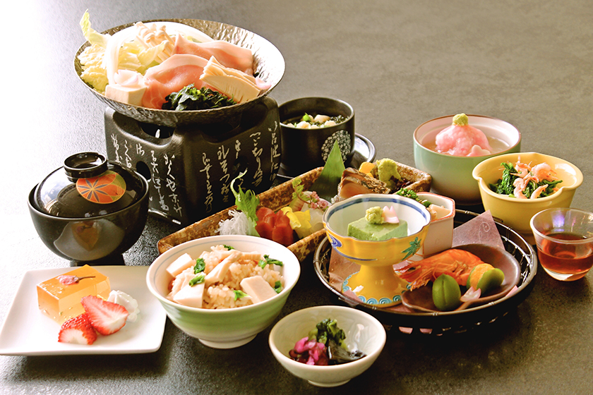 春の花籠会席イメージ