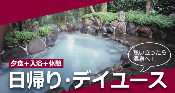 日帰りデイユースプラン・夕食＋入浴＋休憩