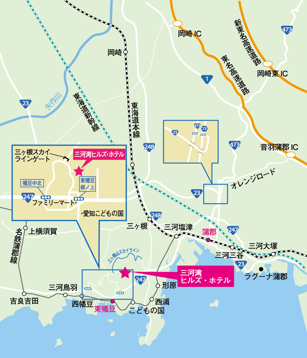 ホテル周辺地図