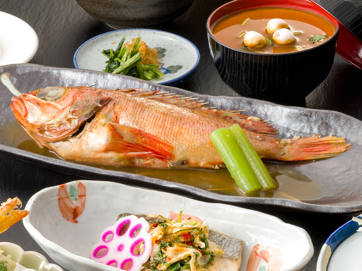 日帰り会席「旬」カサゴの煮付け