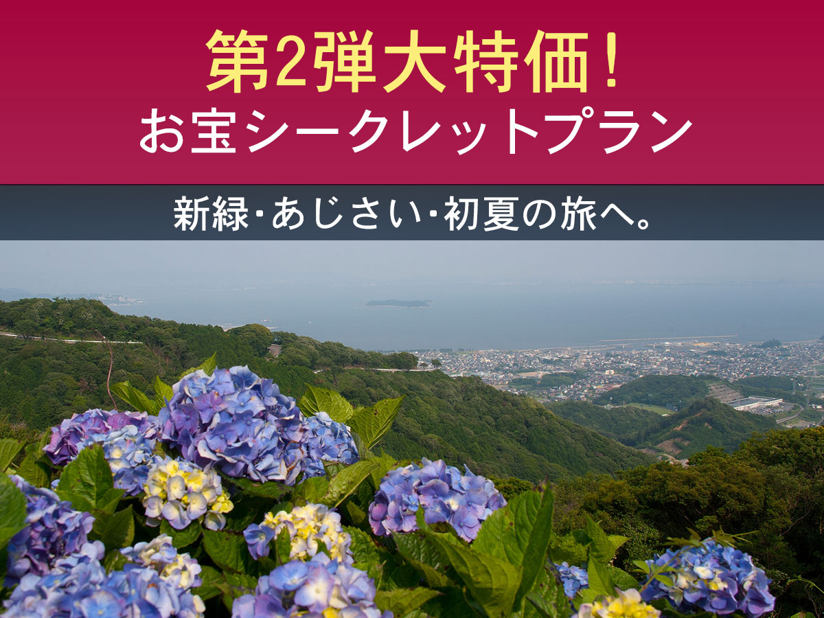 第2弾大特価　6月のあじさいと三河湾の絶景イメージ