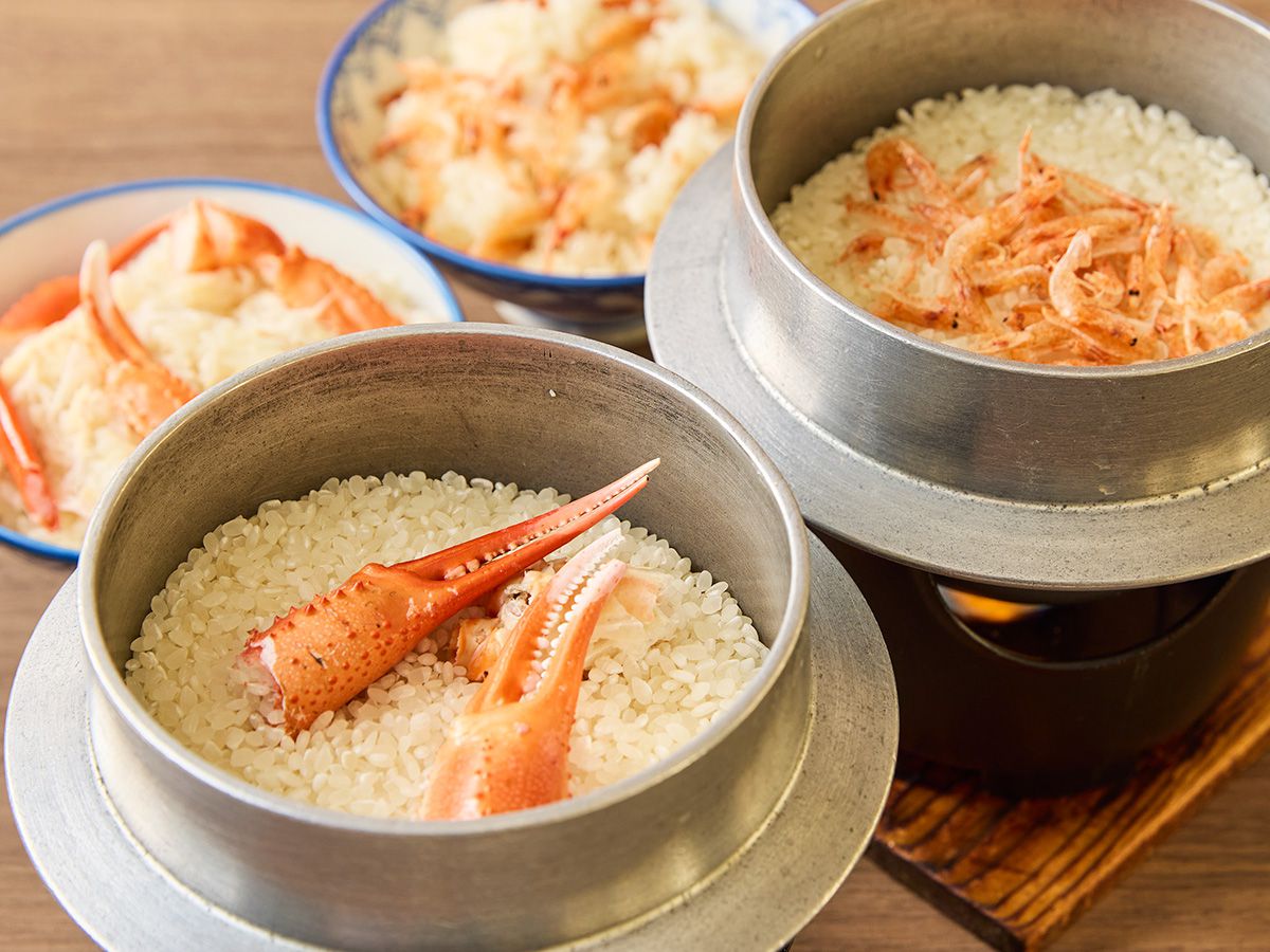 蟹釜飯・桜エビ釜飯イメージ