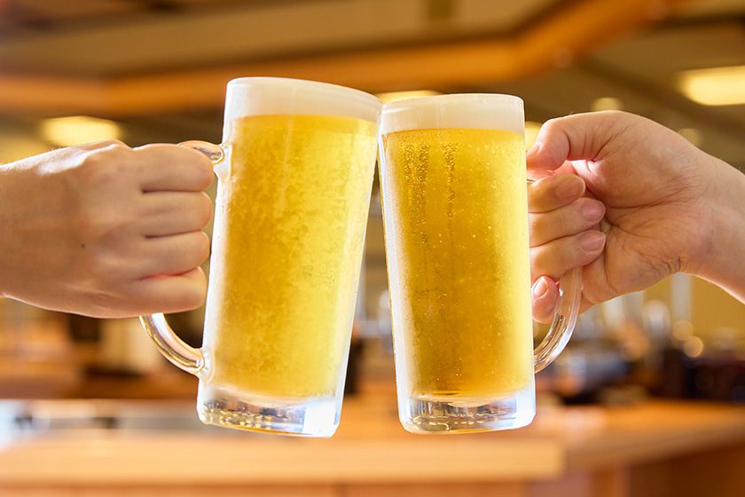生ビールが飲み放題