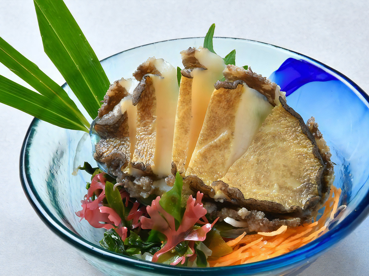 蒸し鮑