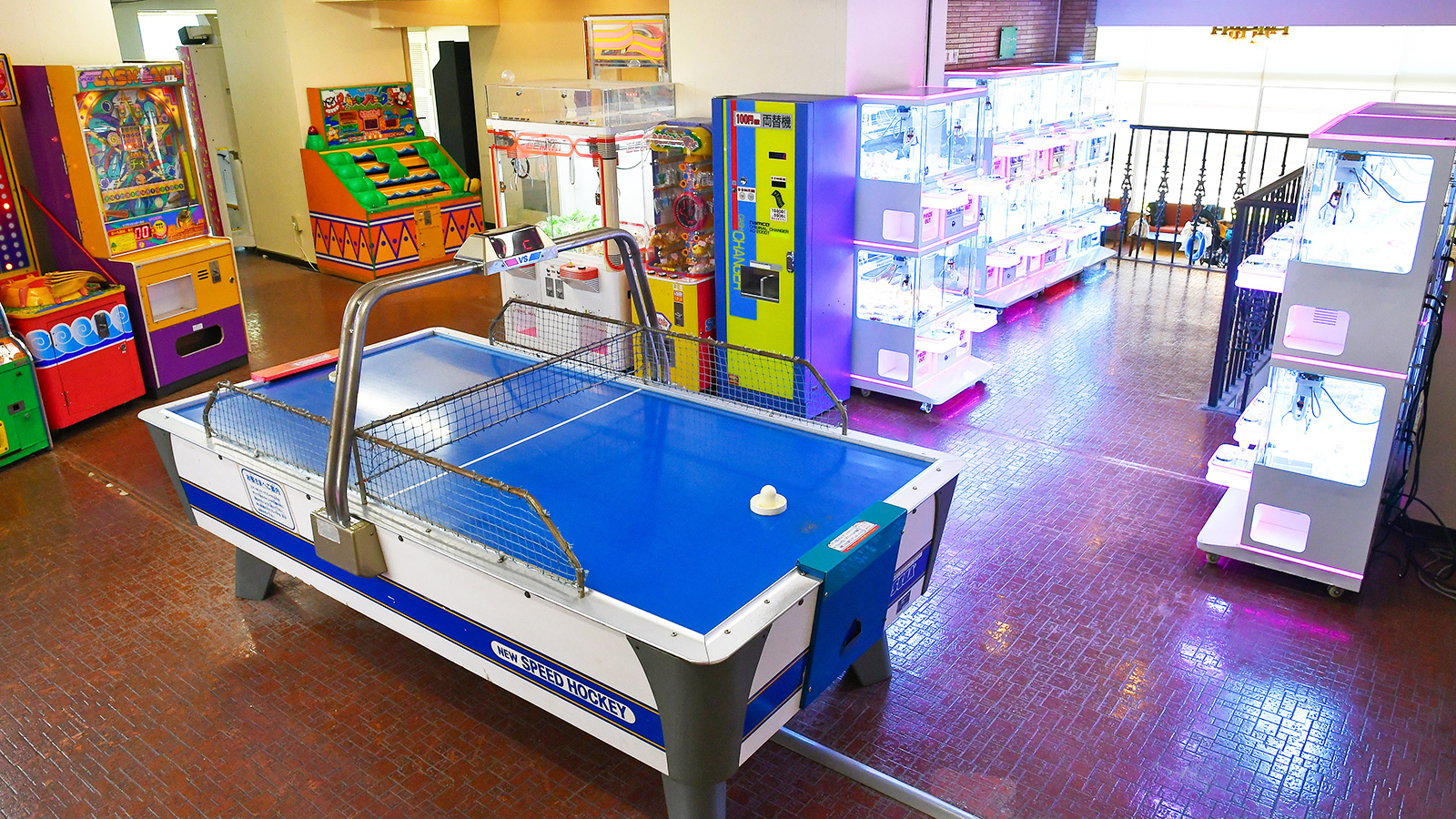 ホテル内のゲームコーナー