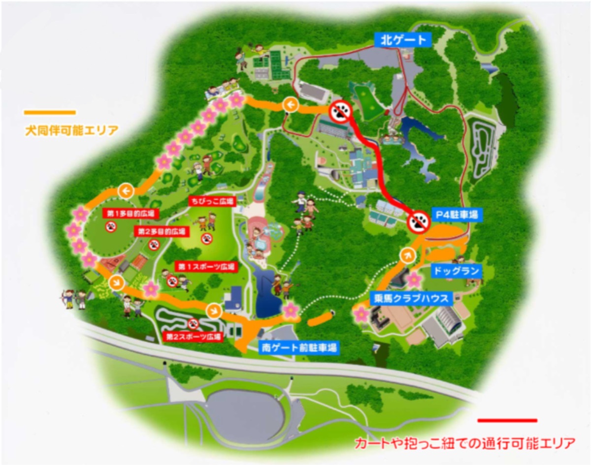 つま恋ドッグコミュニティエリアマップ